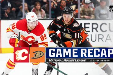 Flames @ Ducks 4/12 | NHL Highlights 2024