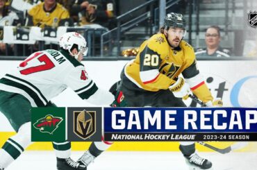 Wild @ Golden Knights 4/12 | NHL Highlights 2024