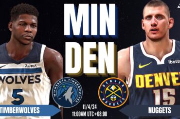 TIMBERWOLVES vs NUGGETS | FULL GAME SIMULATION | NBA 2K24 ULTRA REALISTIC GRAPHICS | K4RL 2K