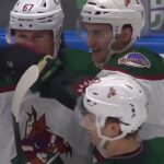 Vladislav Kolyachonok's assist on Brown's goal vs Canucks (10 apr 2024)