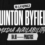 Forward Quinton Byfield | 04.10.24 LA Kings Practice in El Segundo | Media