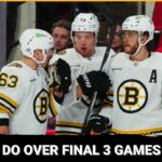 What the Bruins need to figure out over final 3 games + How is Boston behind Panthers in rankings?