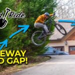 Building a mountain bike jump over my driveway