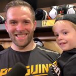 Bryan Rust (and son!) speak after Penguins beat Red Wings