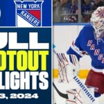 New York Islanders at New York Rangers | FULL Shootout Highlights - April 13, 2024