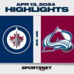 NHL Highlights | Jets vs. Avalanche - April 13, 2024