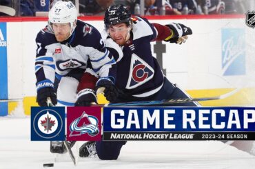 Jets @ Avalanche 4/13 | NHL Highlights 2024