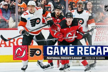 Devils @ Flyers 4/13 | NHL Highlights 2024