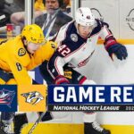 Blue Jackets @ Predators 4/13 | NHL Highlights 2024
