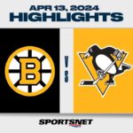 NHL Highlights | Bruins vs. Penguins - April 13, 2024