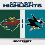 NHL Highlights | Wild vs. Sharks - April 13, 2024
