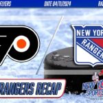 New York Rangers lose 4-1 to previously free-falling Philadelphia Flyers
