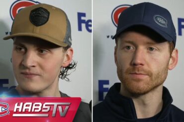 Primeau, Matheson + more Habs address the media at practice | FULL PRESS CONFERENCES