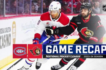 Canadiens @ Senators 4/13 | NHL Highlights 2024