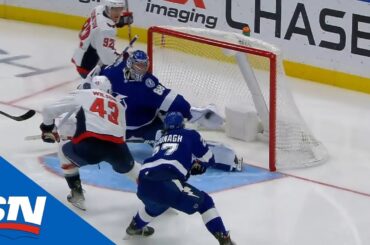 Andrei Vasilevskiy Stretches Across To Rob Tom Wilson With Glove