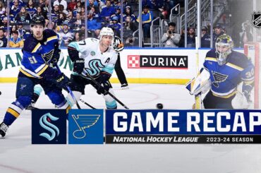 Kraken @ Blues 4/14 | NHL Highlights 2024