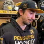 Alex Nedeljkovic takes the heat, faces the media after getting pulled in the second period