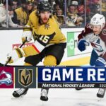 Avalanche @ Golden Knights 4/14 | NHL Highlights 2024