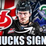 CANUCKS GET A HEART & SOUL PROSPECT: JOE ARNTSEN CONTRACT SIGNING