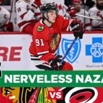Nick Foligno Breaks Down Frank Nazar's Debut in Blackhawks' Loss  | CHGO Blackhawks POSTGAME