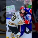 Corey Perry drops the gloves with Parker Wotherspoon #hockey #letsgooilers #nhl #oilers #bruins