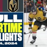 Colorado Avalanche at Vegas Golden Knights | FULL Overtime Highlights - April 14, 2024