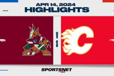 NHL Highlights | Coyotes vs. Flames - April 15, 2024