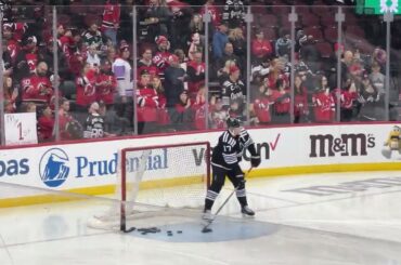 Simon Nemec NJ Devils BEHIND THE SCENES: Warmups Before Making His NHL Debut 12/1 #simonnemec