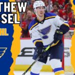 Matthew Kessel #51 (St. Louis Blues) first NHL goal Apr 7, 2024