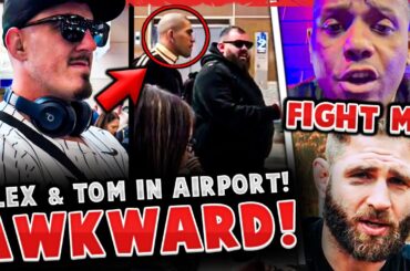 Alex Pereira RUNS INTO Tom Aspinall in AIRPORT! *FOOTAGE* Jamahal Hill CALLS OUT Jiri Prochazka!
