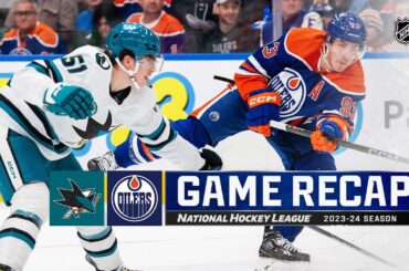 Sharks @ Oilers 4/15 | NHL Highlights 2024