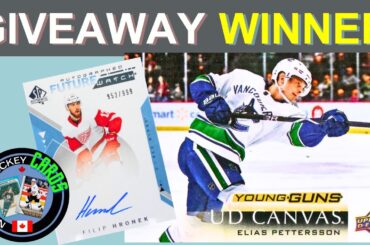More Winners! 1,000 Subscriber Giveaway! #hcic Hockey Cards in Canada!