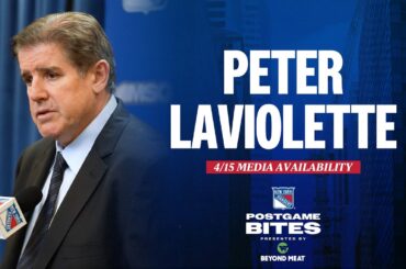 NYR vs OTT: Peter Laviolette Postgame Media Availability | April 15, 2024