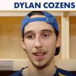 "I Couldn't Be Happier For Him" | Buffalo Sabres' Dylan Cozens On Eric Comrie's Win In Final Game