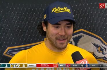 Kiefer Sherwood PostGame Interview | San Jose Sharks vs Nashville Predators