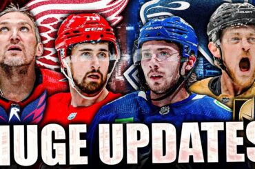 HUGE UPDATES FOR THE RED WINGS, CANUCKS, CAPITALS, GOLDEN KNIGHTS & MORE (2024 STANLEY CUP PLAYOFFS)