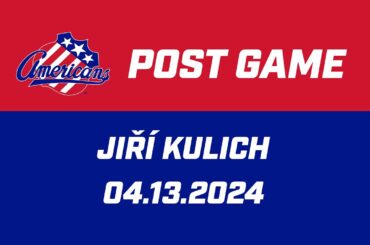 Jiří Kulich Post Game | 04.13.2024
