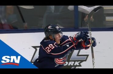 Patrik Laine Scores Acrobatic Snipe In Overtime To Give Blue Jackets The Win
