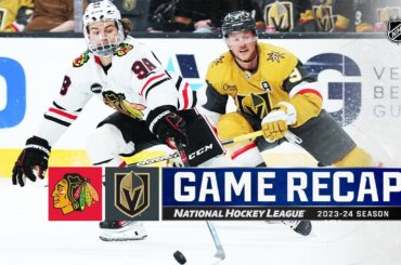 Blackhawks @ Golden Knights 4/16 | NHL Highlights 2024