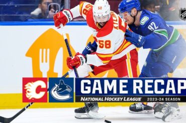 Flames @ Canucks 4/16 | NHL Highlights 2024