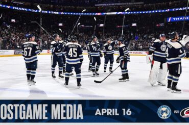 Blue Jackets Defeat Hurricanes 6-3 in Season Finale 💥 👏 | Postgame (4/16/24)
