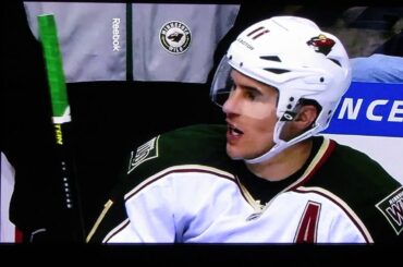 Zach Parise Spits on Ice Girl