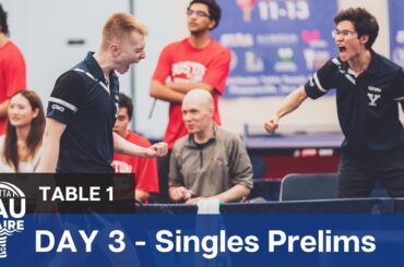 Collegiate National Championships 2024 | Day 3 | Table 1 | Singles Prelims
