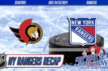 New York Rangers clinch Presidents’ Trophy with 4-0 shutout vs. Ottawa Senators