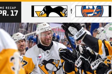 GAME RECAP: Penguins at Islanders (04.17.24) | Carter Plays 1,321st And Final NHL Game