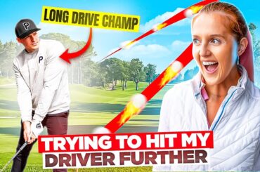 Trying To Hit My Driver Further (help from a long drive Champion)