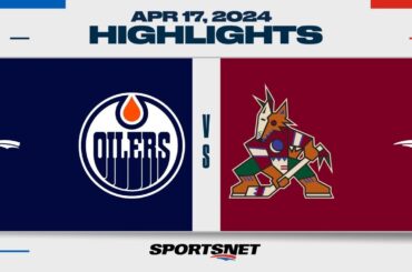 NHL Highlights | Oilers vs. Coyotes - April 17, 2024