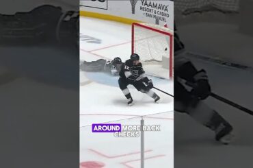 Jordan Spence saves an empty net at the last moment 🔥#Hockey #NHL #LastMinuteSave #Shorts  #FremNHL