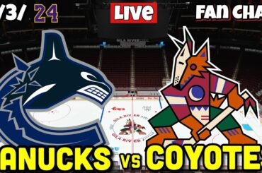 Arizona Coyotes vs Vancouver Canucks Live Game Audio NHL Live Stream