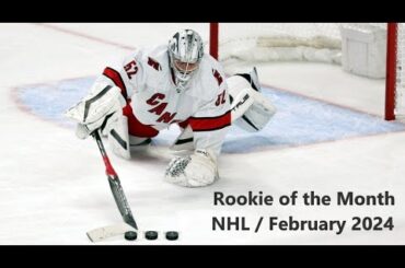 NHL / Rookie of the Month (February 2024) Pyotr Kochetkov #nhl #icehockey #carolinahurricanes #usa
